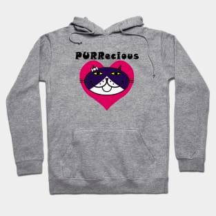 PURRecious - tuxedo cat Hoodie